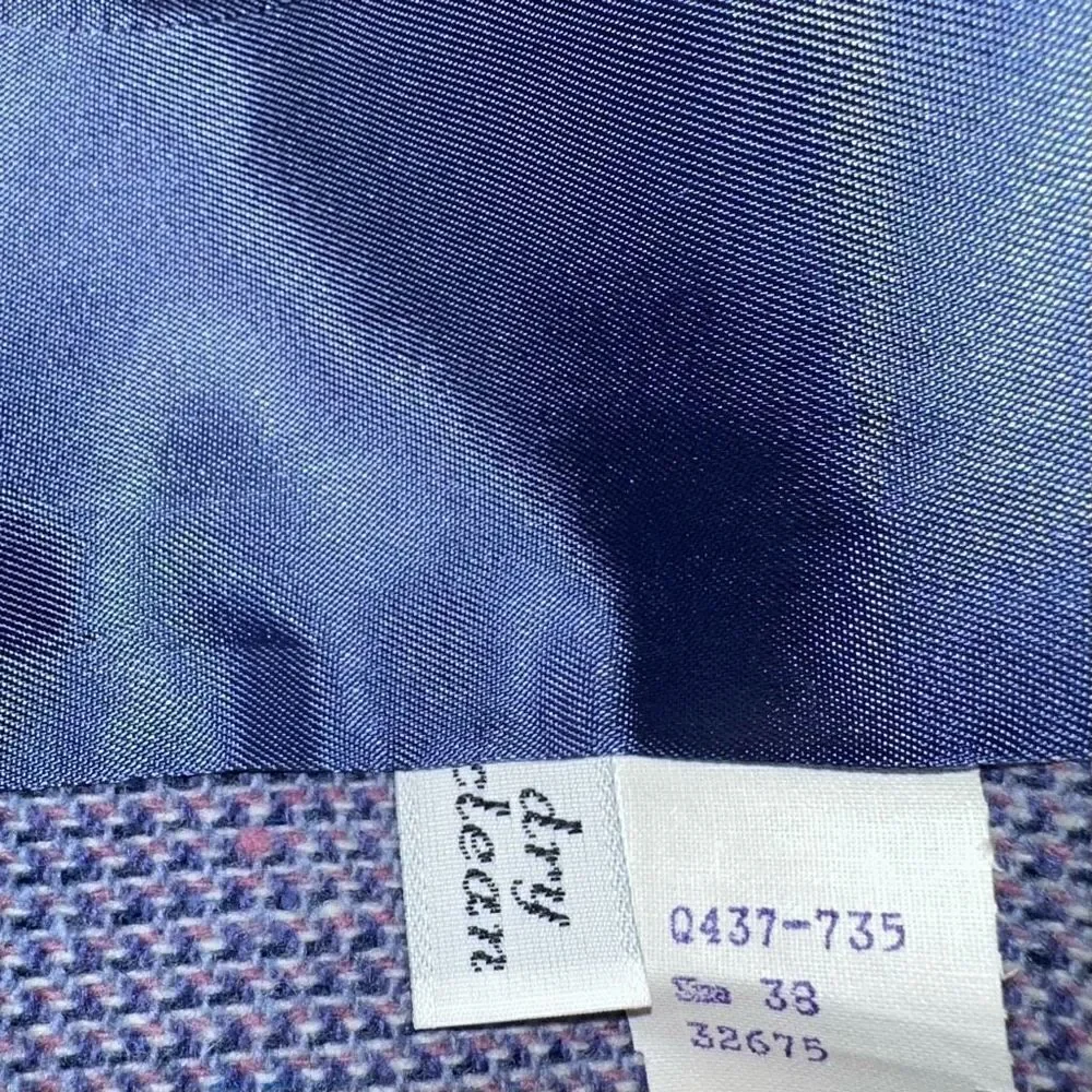 Vintage‎ Pendleton Purple Wool Tweed Blazer Womens Pastel Preppy Career
